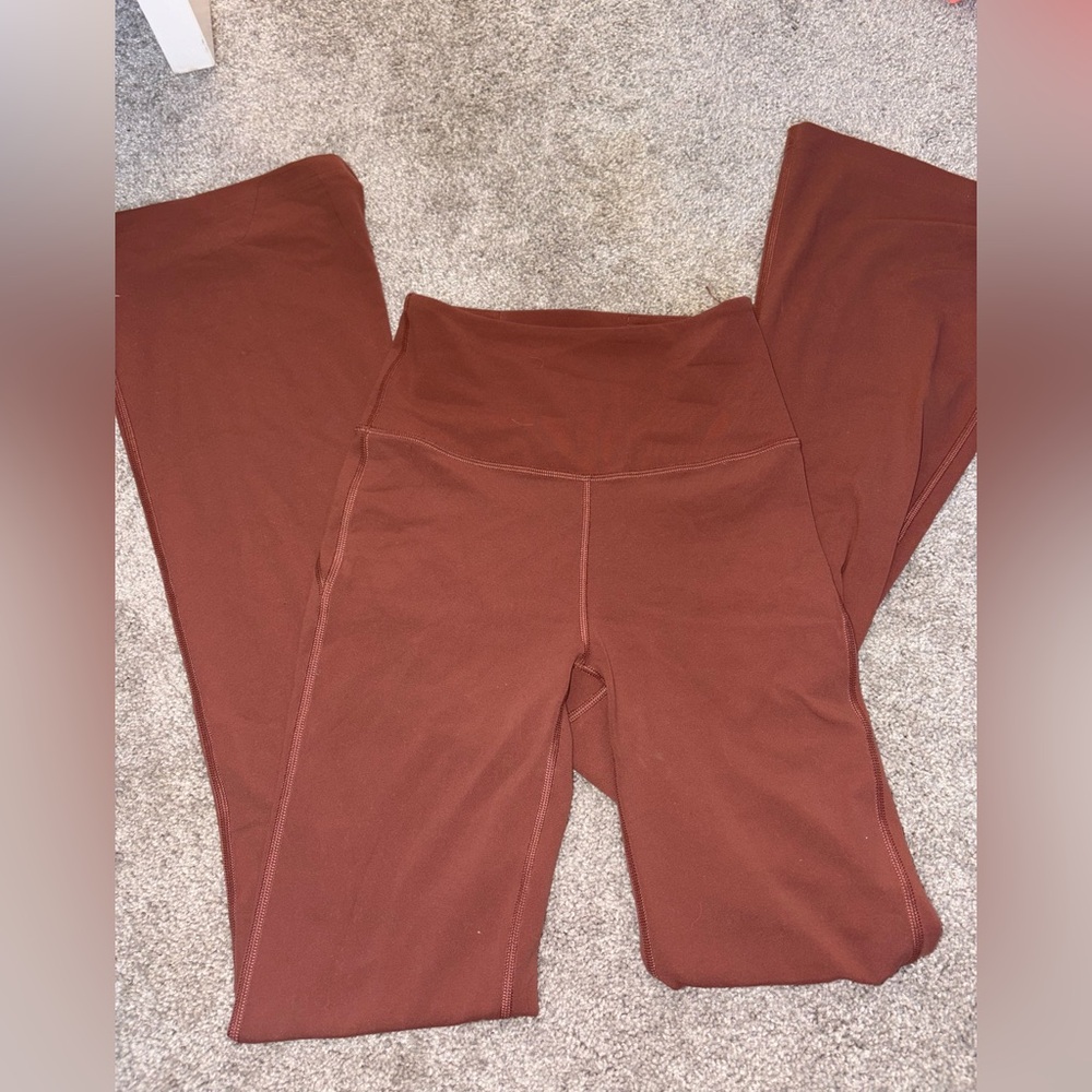 Lululemon groove flared legging size 2! Copper brown